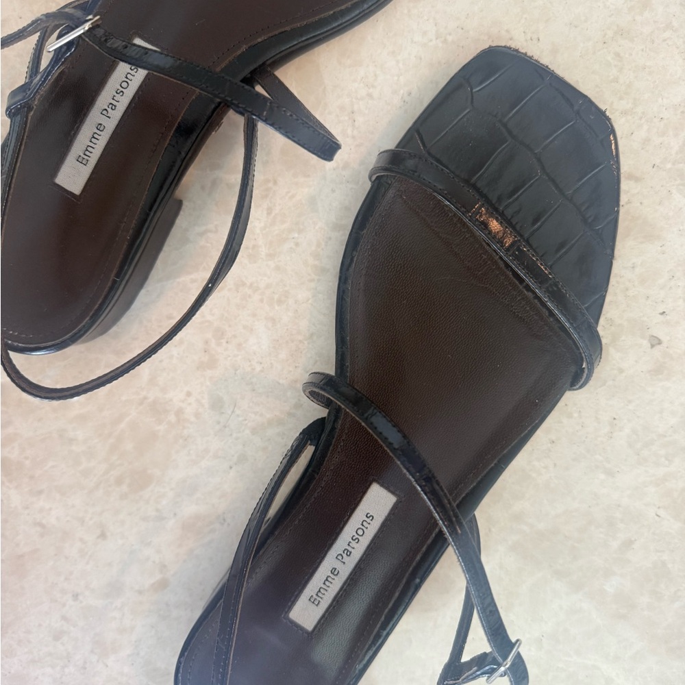 Women's Black Strappy Sandals